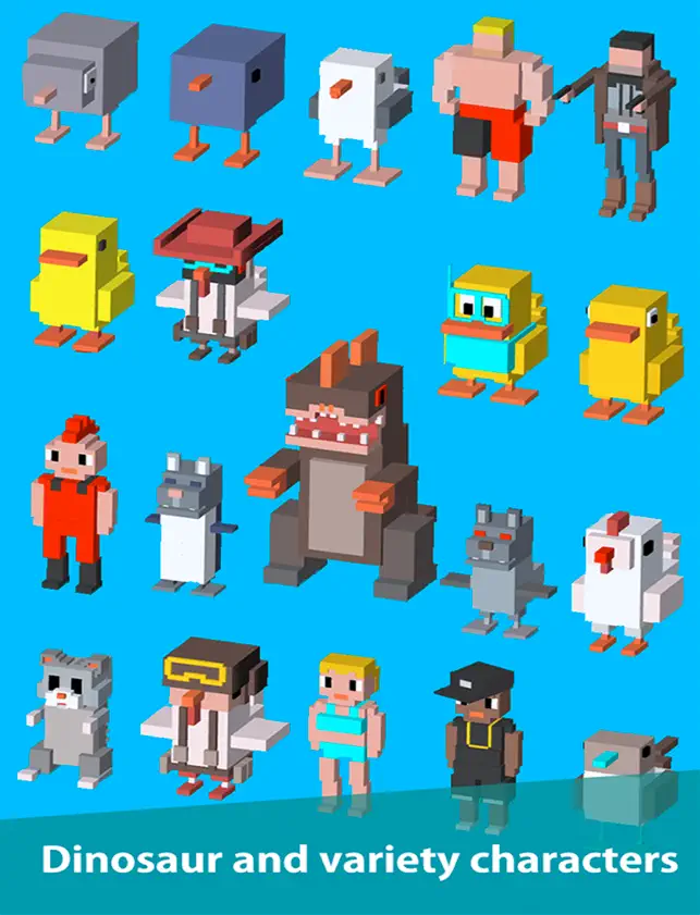 Blocky Jumping Run Avoid Shark, game for IOS