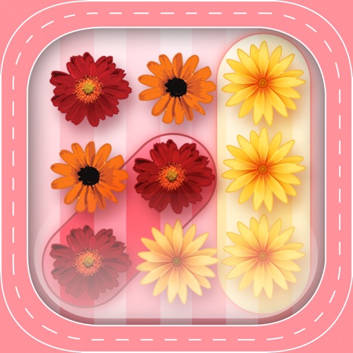 Burst Flower Bubble Pop: Garden Match Board