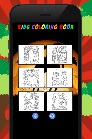 Halloween Coloring Book for Kid Games screenshot 3