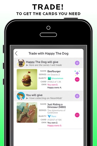 NeonMob - Card Collecting Game screenshot 4