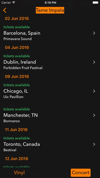 Loudaze: search for vinyls and concerts screenshot-3