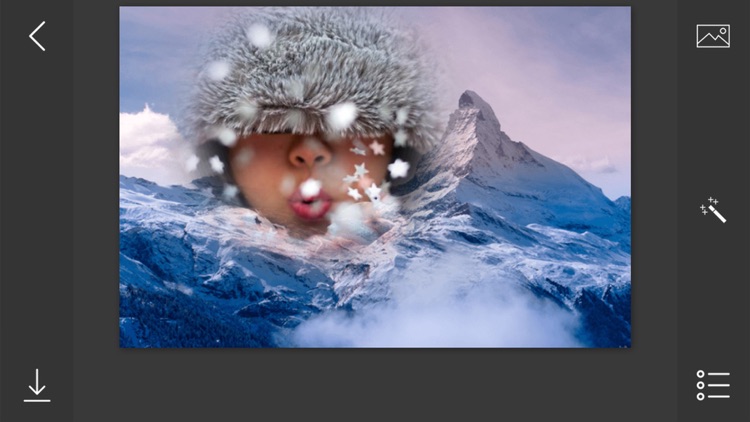 Snowfall Photo Frames - make eligant and awesome photo using new photo frames screenshot-3