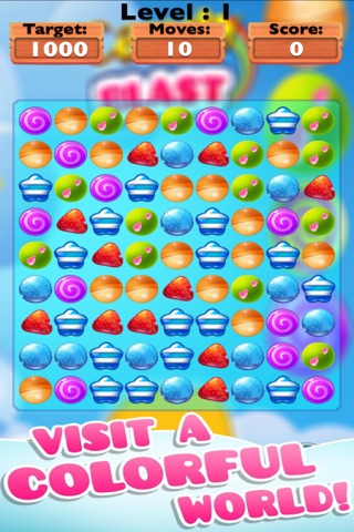 Amazing Candy Blast-best match 3 game for kids and family screenshot 3