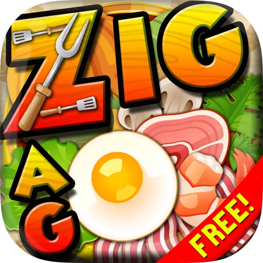 Words Zigzag : Food and Drink Crossword Puzzle Free with Friend