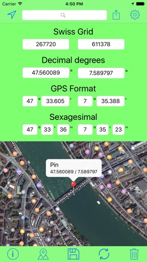 Swiss Grid Coordinates Tool