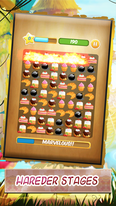 sweet pastry - super arcade delicious sweet candy to match three pastry best match three game for iPhone and iPadのおすすめ画像3