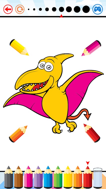 Dinosaur Dragon Coloring Book - Dino drawing for kid free, Animal paint and color games HD for good kid