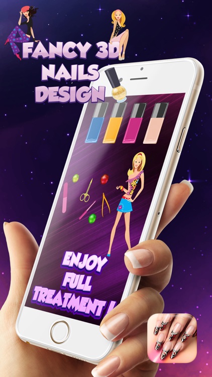 Fancy 3D Nails Design – The Best DIY Manicure Game for Girl's Beauty Makeover