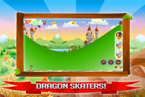 Dragon Racer - Fantasy Skateboard Game screenshot 2