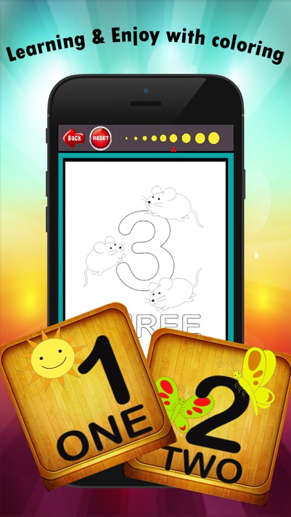 123 Coloring Book for children age 1-10: Learn to write and color numbers with each coloring pages game free screenshot-3