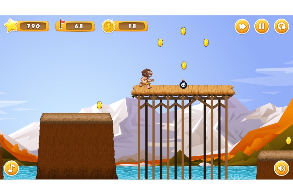 Caveman Run and Jump - Endless Running And Jumping screenshot 3