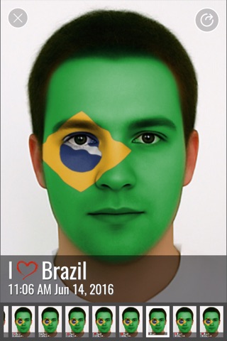 Flag Face for Copa America 2016 screenshot 3