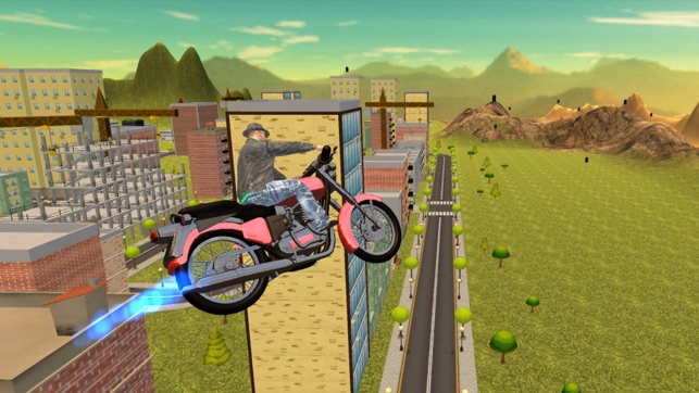 Flying Moto Bike Driving Simulator 2016(圖1)-速報App