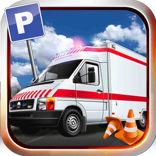 City Ambulance Parking Simulator - Test Your Driving Skill on Emergency Vehicle icon