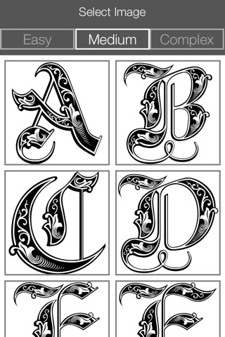Letter Coloring Pages - Touch Coloring Book for Adults & Kids screenshot 4