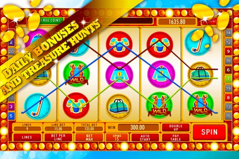 Lucky Icy Slot Machine: Earn three bonus rounds if you spin the magical Hockey Wheel screenshot 3