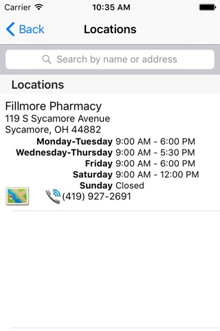 Fillmore Pharmacy screenshot 2