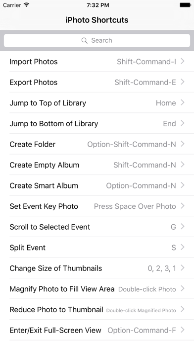 Shortcut: iPhoto Edition Screenshot 1