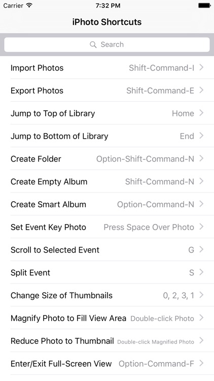 Shortcut: iPhoto Edition