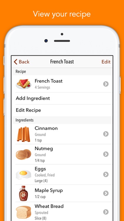 Nutrients - Nutrition facts for foods and recipes