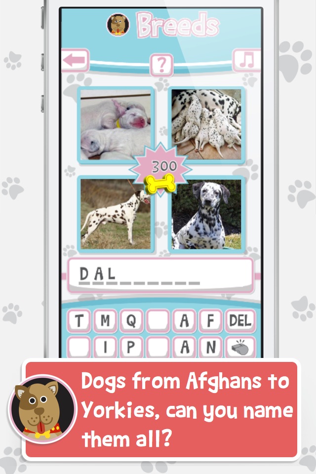Breeds: The Dog Name Game - the Favorite ‘Guess the Word’ game of Dog Lovers screenshot 2