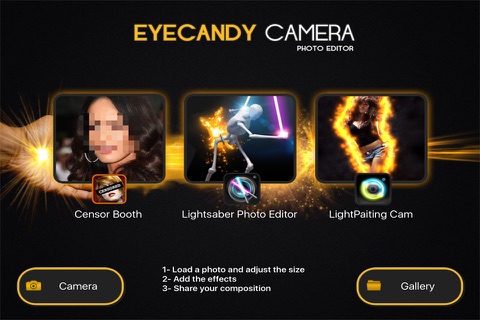 EYE CANDY CAMERA - Magic Photo Editor , Eyecandy Cam Filters & Lens Effects Fx screenshot 2