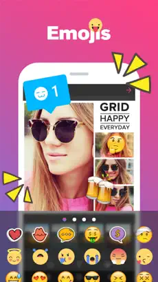 لقطة 2 Quick Grid - Picture Collage & Beauty Poster Magazine & Photo Editor with Nice Layout and Funny Filters iphone