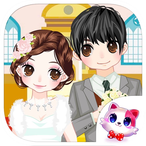 Princess Romantic Wedding - Fairy Magic Dressup Salon,Pretty Girl Games Icon