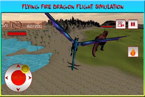 Flying Dragon Warrior Attack – Monster vs Dinosaur Fighting Simulator screenshot 2