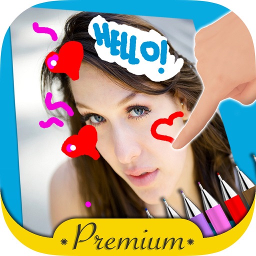 Paint over photos - draw pictures on images Premium