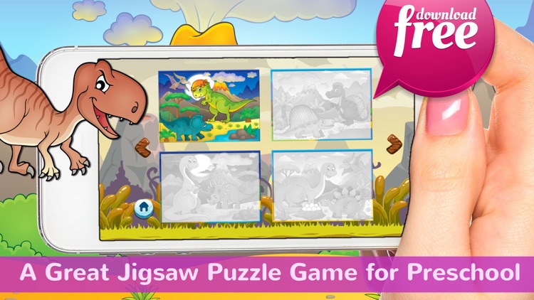 Dinosaurs Jigsaw Puzzles Free For Kids & Toddlers!