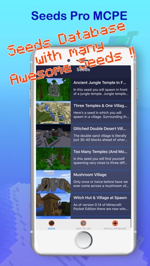 Seeds Pe Free Maps Worlds For Minecraft Pocket Edition をapp Storeで