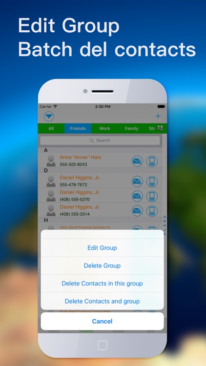 Contacts Helper - Group and manage your contacts