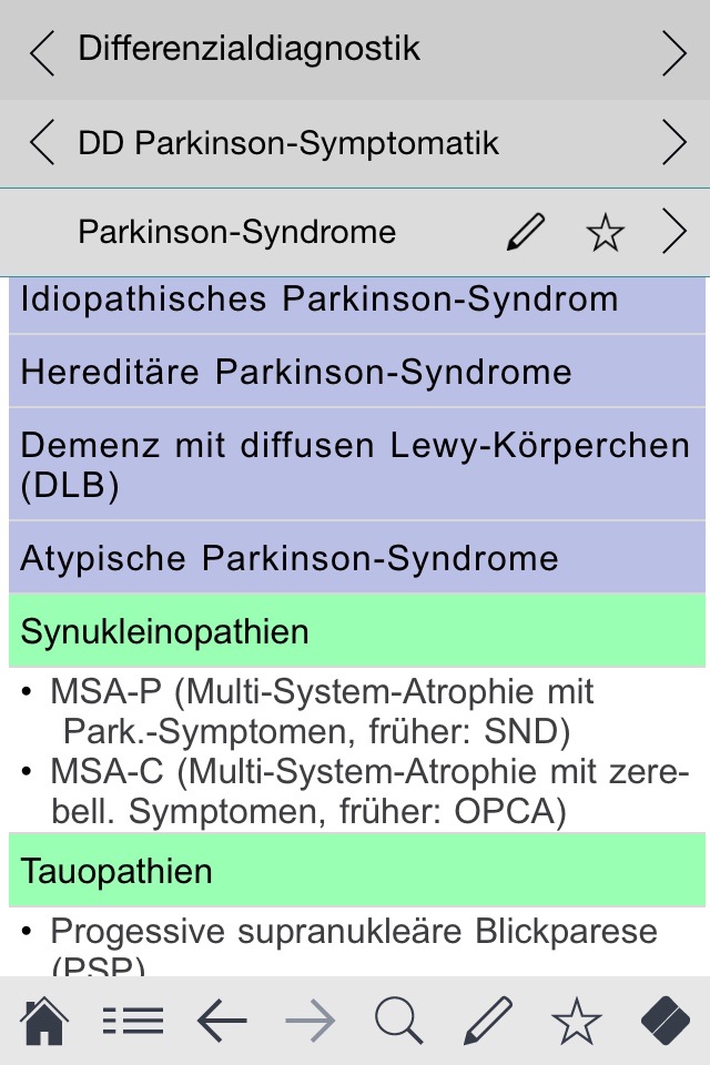 Parkinson pocketcards screenshot 3