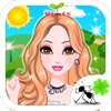 Head Grass Girl - Fashion Makeup, Dress up and Makeover Games for Girls and Kids