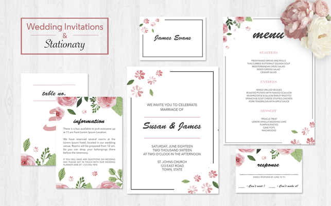 Wedding Invitations & Stationary - MS Wo