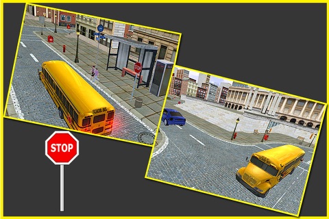 School Bus Driver Sim 3D 2016 screenshot 2