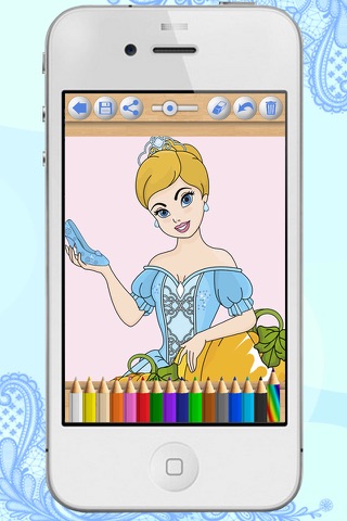 Fairy Princess Coloring Pages screenshot 2