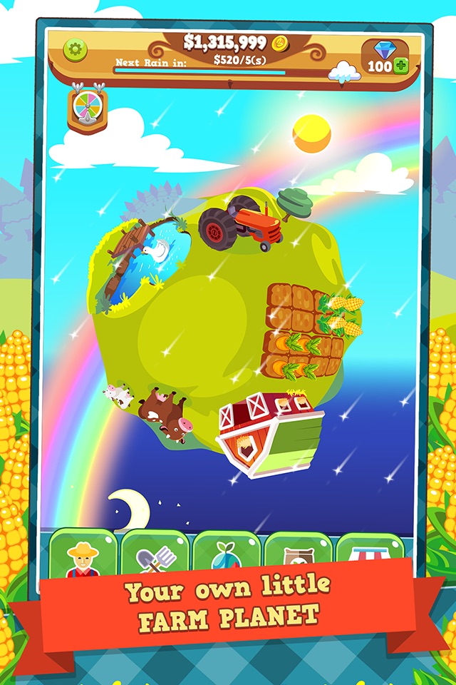 Tiny Farm Planet - Idle Clicker Game screenshot 2