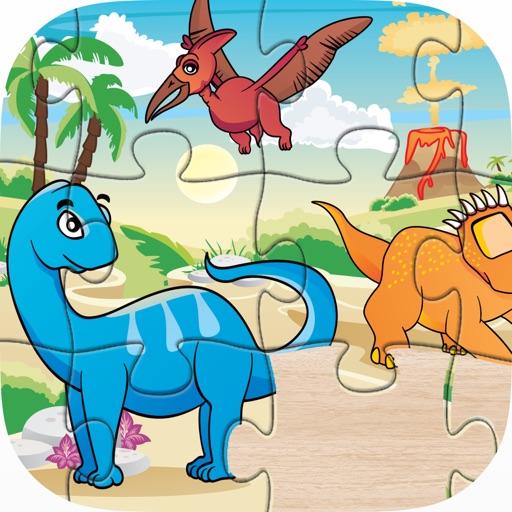 Dinosaur Puzzle for Kids - Dino Jigsaw Games Free for Toddler and Preschool Learning Games Icon