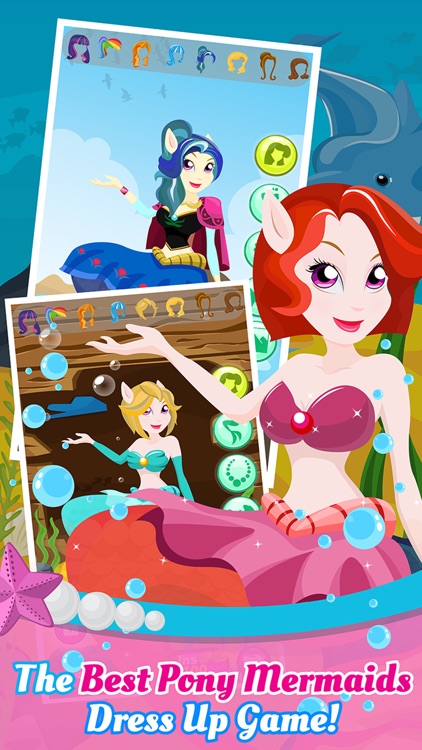 My Pony Mermaid Dress-Up - Little Princess Equestria Girls Creator Games