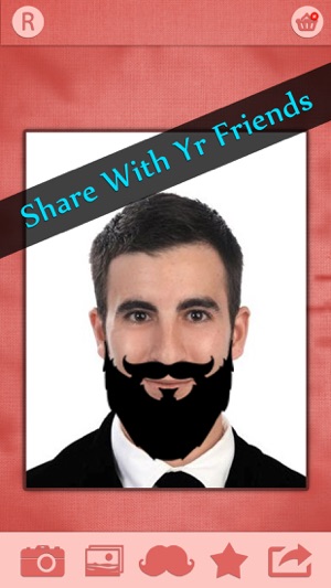 Mustache Booth : Grow & Morph a Hilarious Beard on Your Face(圖3)-速報App