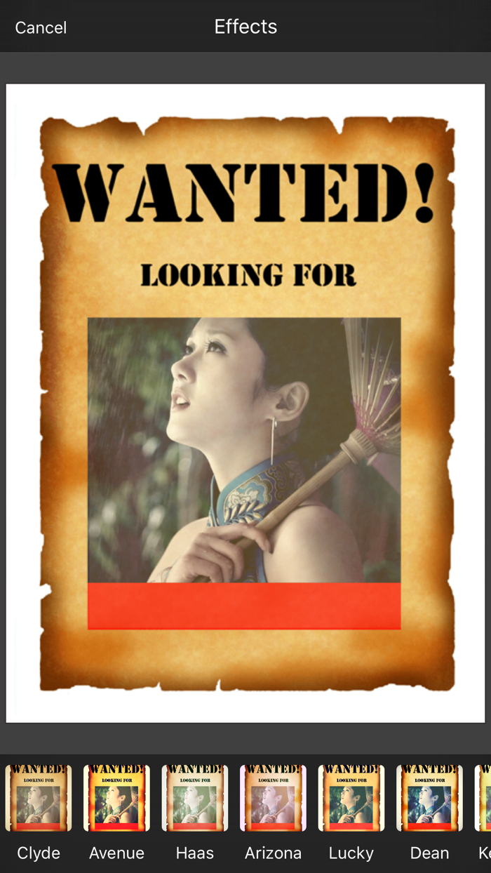 Wanted Photo Frame