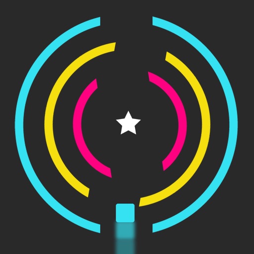 Crazy cube hop - Dodging color spinning circle iOS App