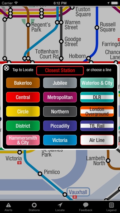 KickMap London Tube