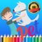 Pet Cartoon Coloring Book | Coloring Free Games for Kids Boy and Girls reading and educational for toddlers by Kids Academy