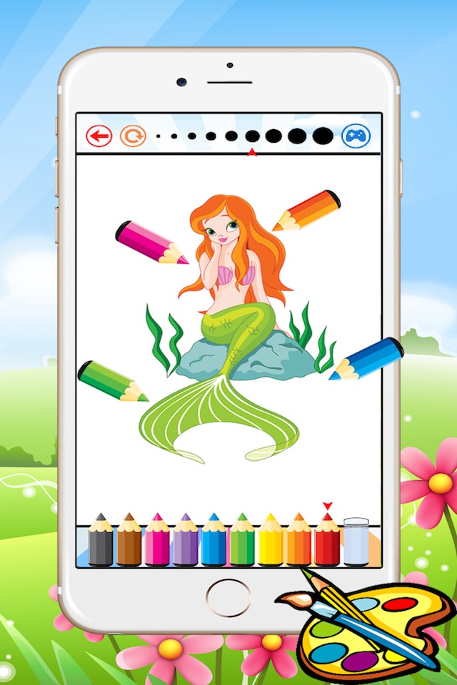 Princess & Mermaid Coloring Book - All In 1 Sea Drawing screenshot 2