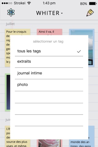 Whiter – simple, clean & elegant journal/diary app screenshot 4