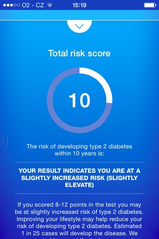 Diabetes Test - risk calculator of diabetes - náhled