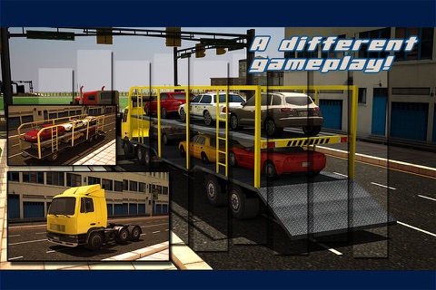 Car Transporter Truck Trailer - 3d transporter cargo trucker parking simulator screenshot 2